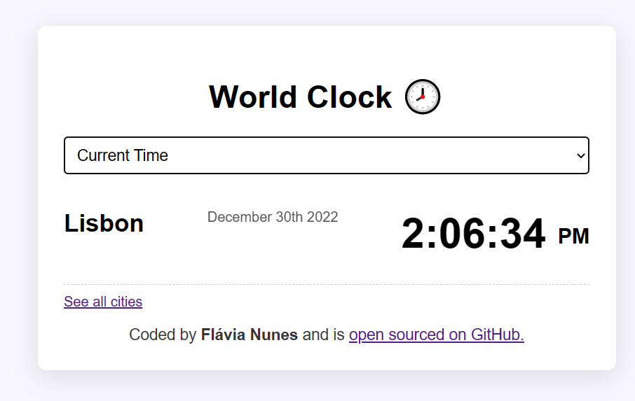 World Clock App